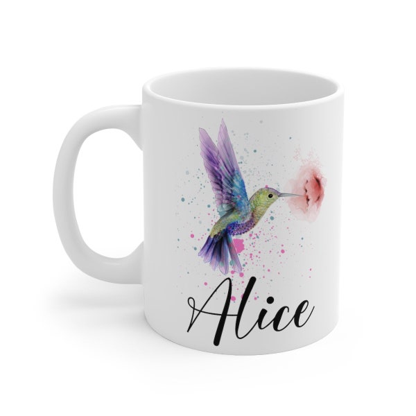 Hummingbird Mug, Hummingbird Coffee Mug, Humming Bird Gifts - Personalized Gifts - Bird Lover Gifts - Bird Mug - Hummingbird Gifts for Women