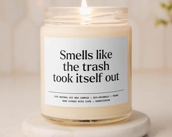 Smells Like the Trash Took Itself Out Divorce Candle, Divorce Party Gift, Breakup Gift for Women, Funny Divorce Gift for Her, Break up Gift