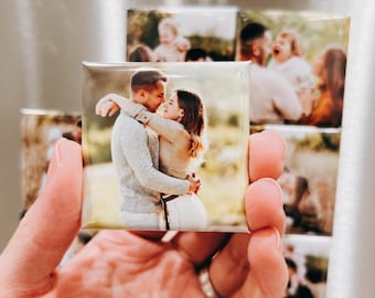 Custom Photo Fridge Magnet, Personalized Magnet Gift, Unique Valentine's Day Gift for Him or Her, Anniversary Gift, Gift for Husband or Wife