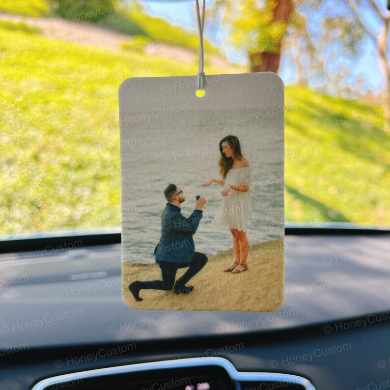 Picture Air Freshener, Custom Car Scent, Car Freshie, Personlized Car Accessories for Him, Freshie Rear View Mirror Picture Air Freshener