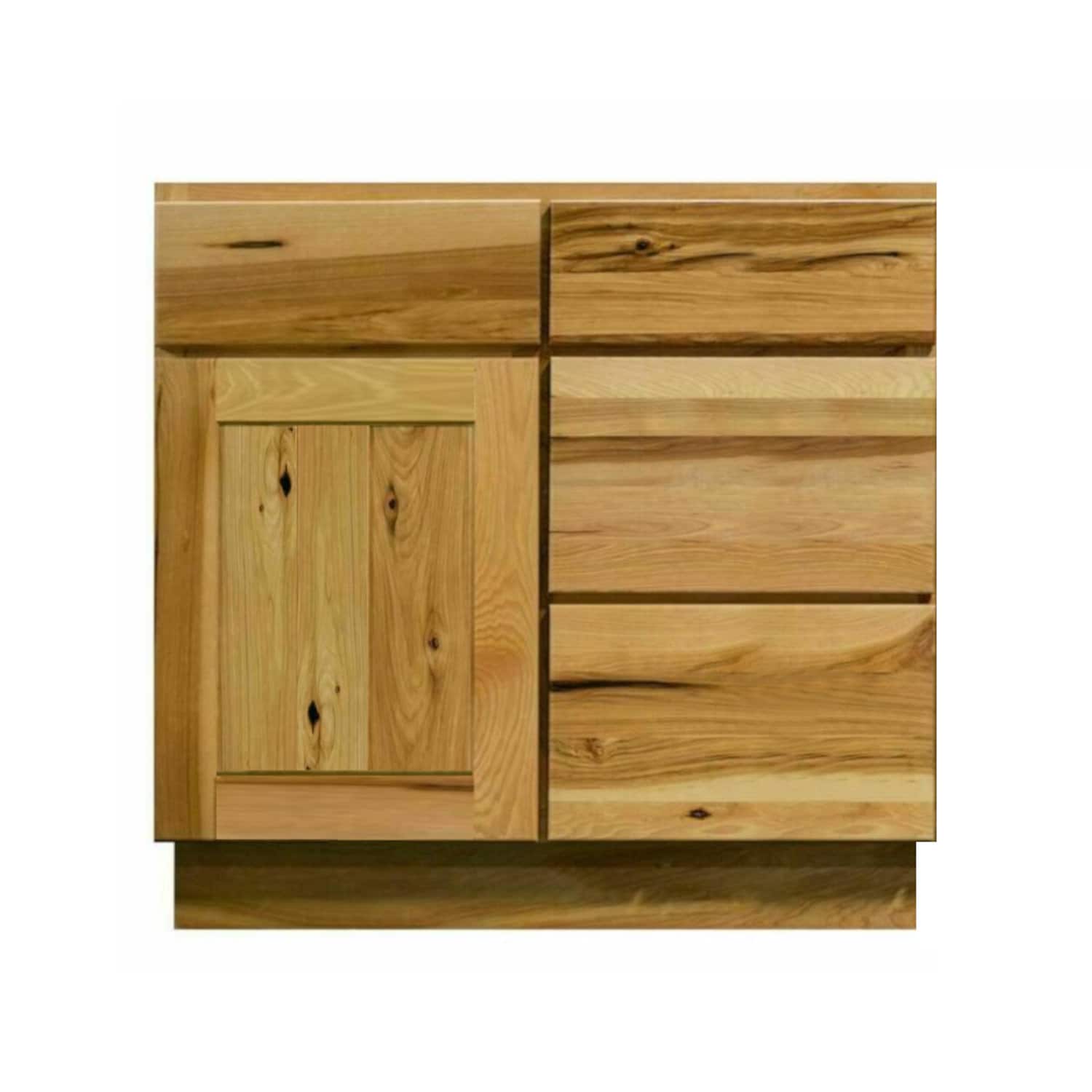 Bathroom Vanity 30 Inch, Rustic Wood Vanity, Hickory Bathroom Cabinet, Single Sink Base Vanity, Nostalgic Decor, Vanity With Drawers