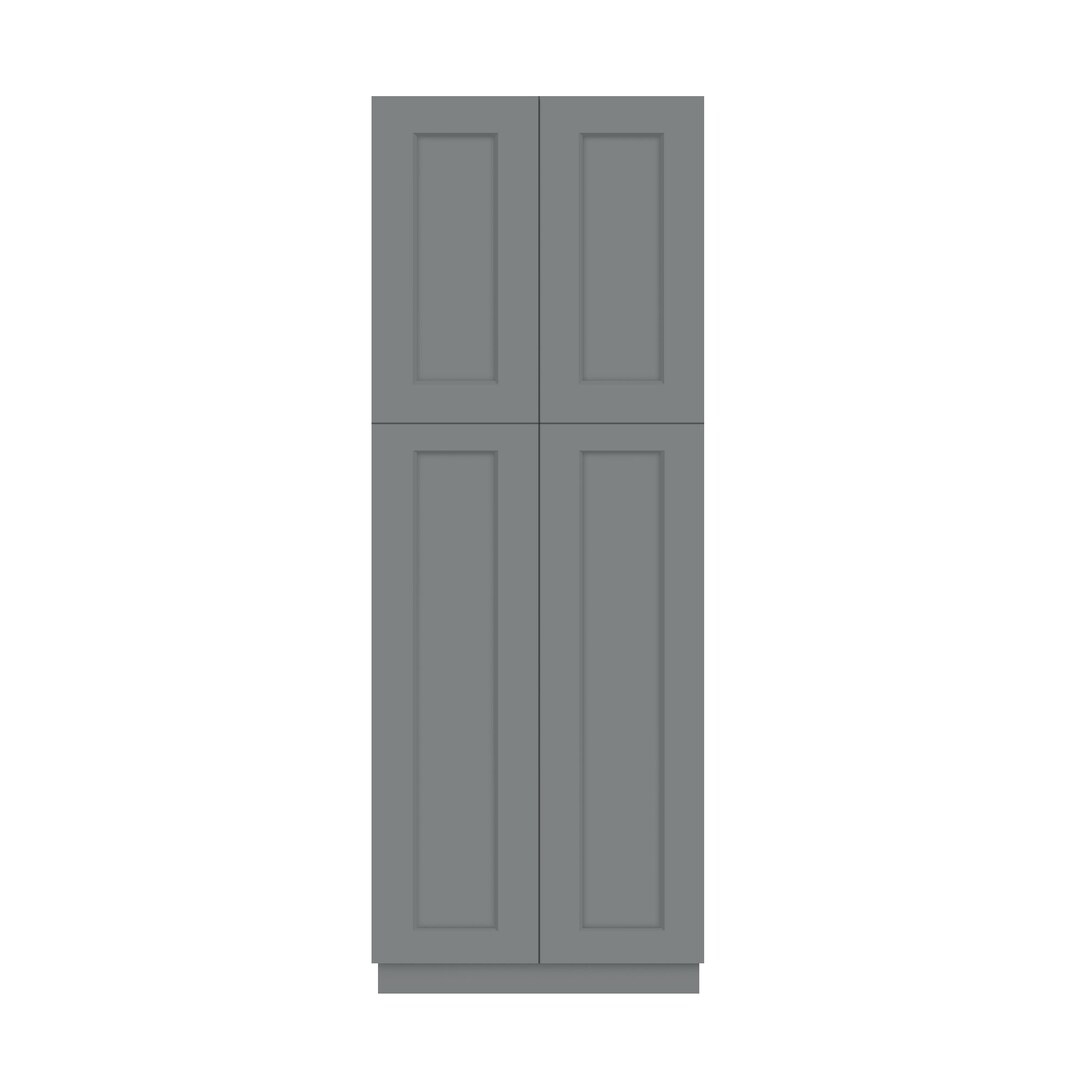 Linen Closet Grey Shaker Bathroom Closet 30 Inch, Utility Bath