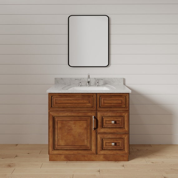 Design House Brookings 36-in Modern Birch Bathroom Vanity Base Cabinet Without Top 587139 At