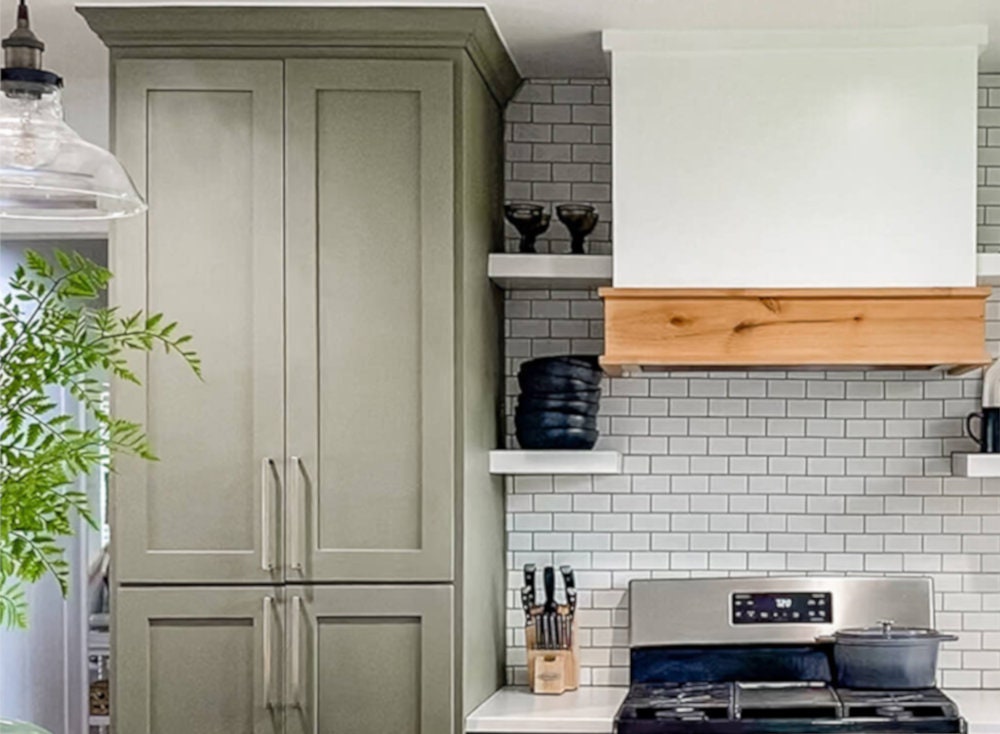 Sage Green Kitchen Cabinets Solid Maple Wood Cabinets Green - Etsy