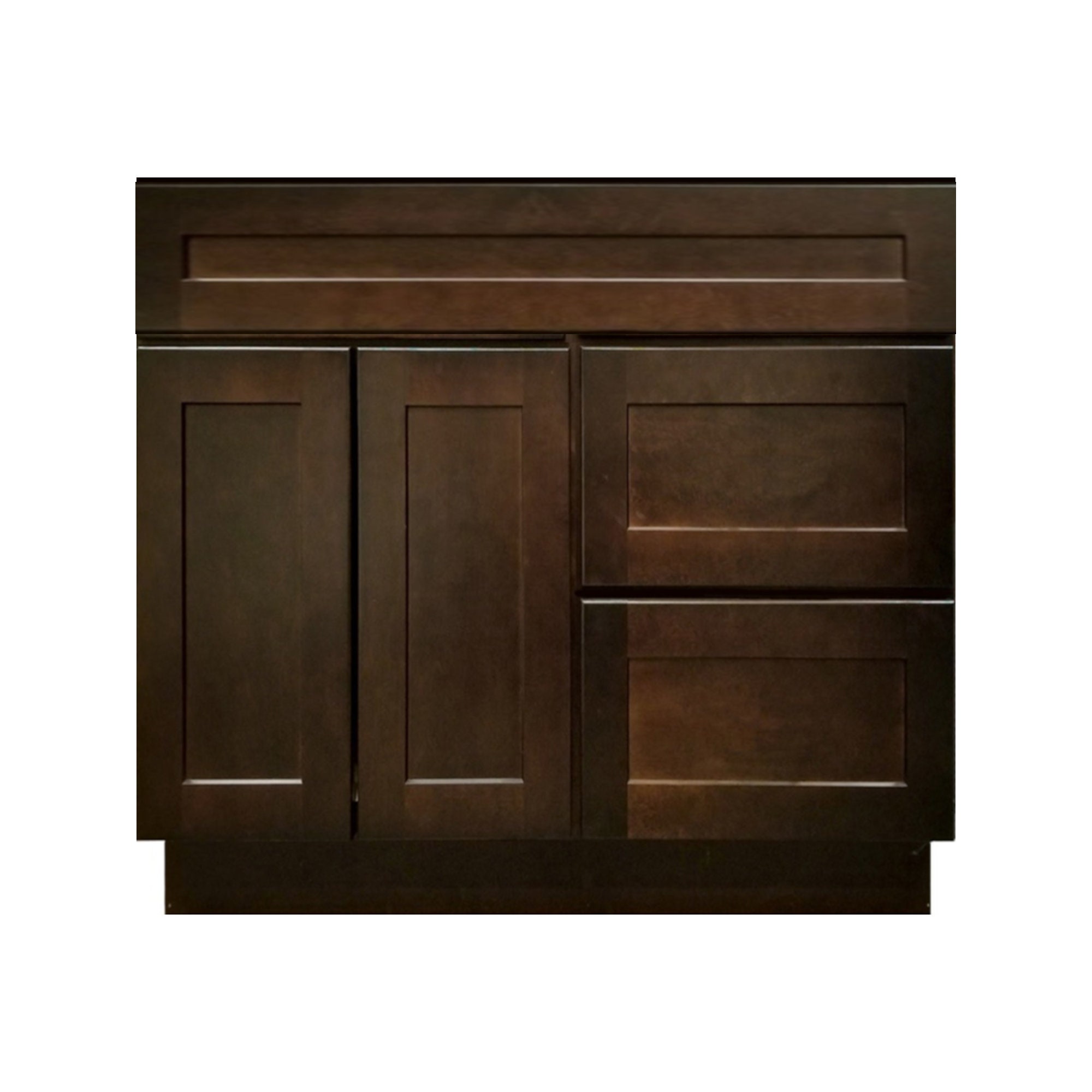 36 Inch Wooden Bathroom Vanity Single Sink Vanity Espresso