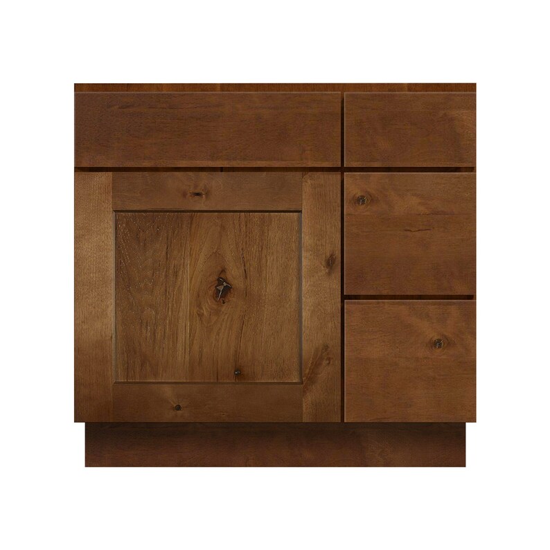 Rustic Brown Bathroom Vanity 30 Inch Bathroom Single Etsy