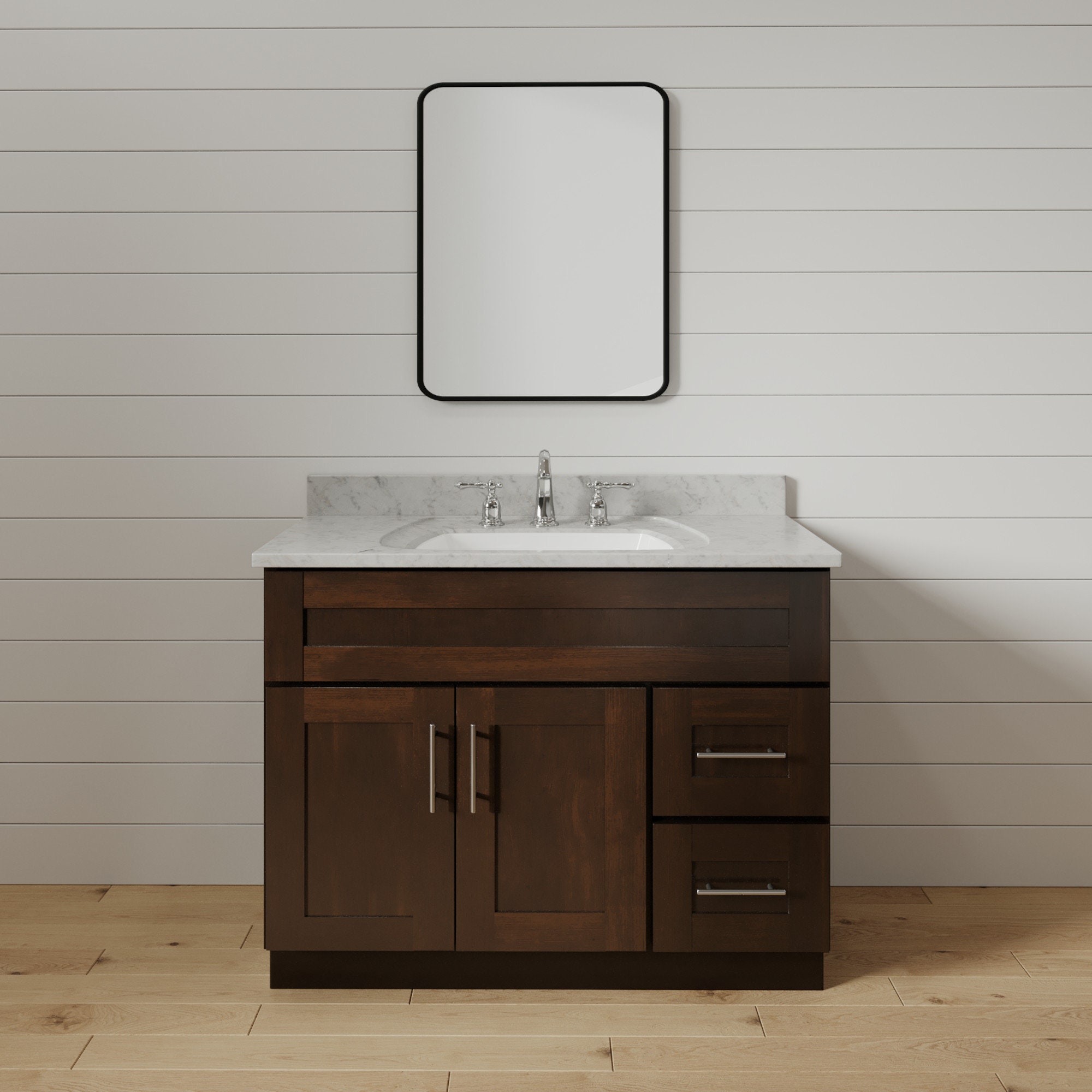 Natural wood bathroom vanity 36 inch deals
