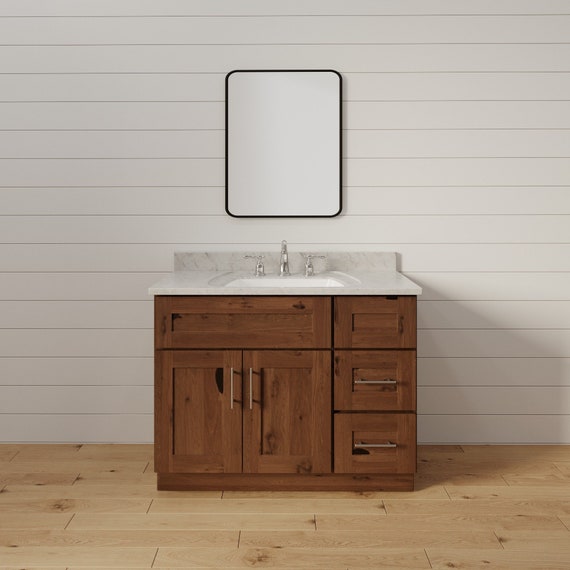 Solid wood bathroom vanity on sale 36 inch