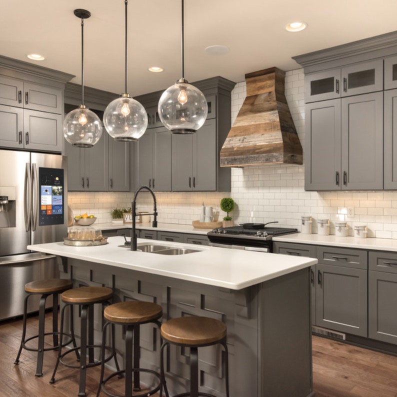 Grey Shaker Kitchen Cabinets Kitchen Storage Modern image 1
