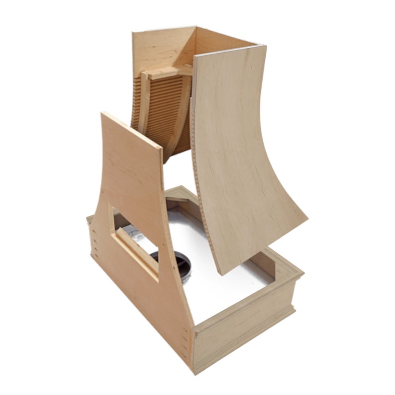 Unfinished Range Hood Wood Range Hood Tapered Shiplap Front Etsy