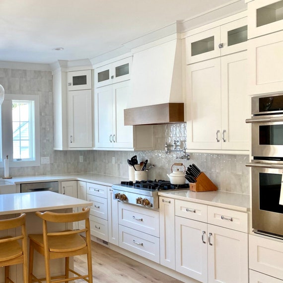 Unfinished wood online range hood