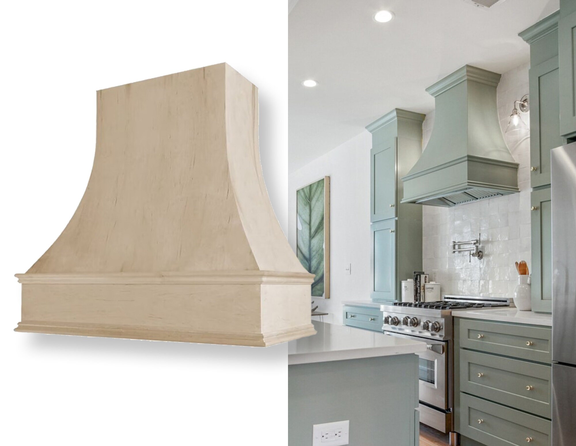 curved kitchen hood