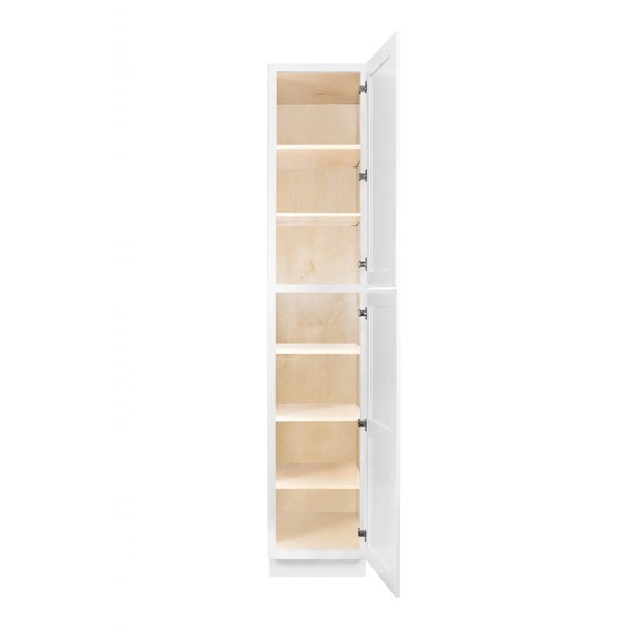 18 Inch White Shaker Cabinet Pantry Cabinet Bathroom Linen