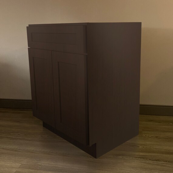 Espresso Shaker Bathroom Vanity 24 Inch Single Sink Base - Etsy