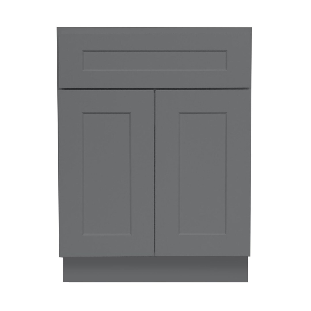 Bathroom Vanity 27 Inch Grey Shaker Vanity Double Door - Etsy