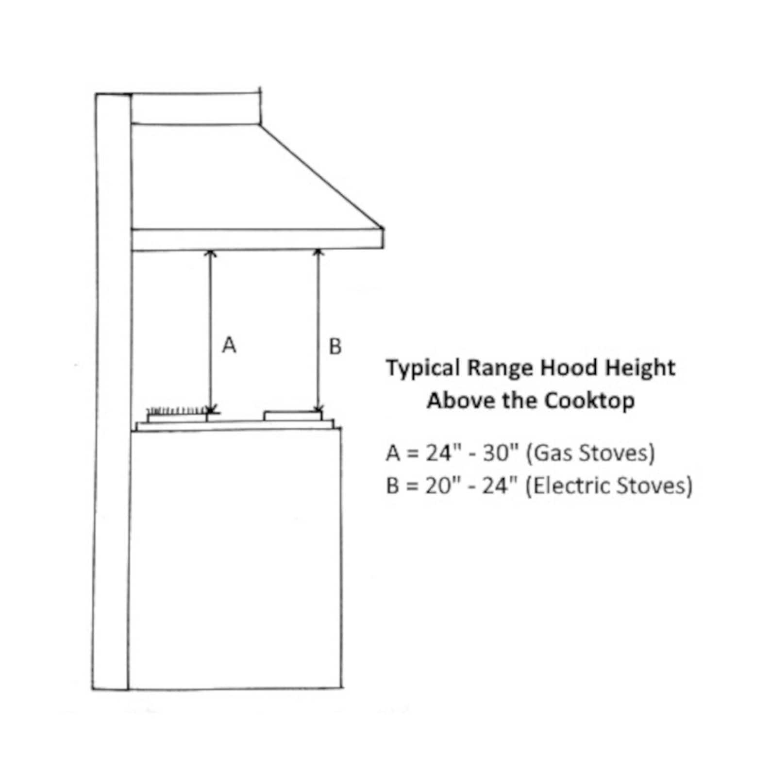 Range Hood Cover Black Kitchen Hood Solid Wood Hood Etsy