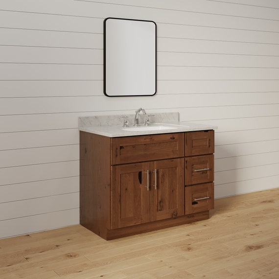 Solid wood bathroom vanity on sale 36 inch