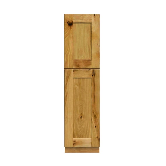 Pantry Cabinet 18 Inch Hickory Shaker Closet Bathroom Linen Closet Utility Bath Cabinet Wooden Closet Bathroom Furniture Storage Etsy