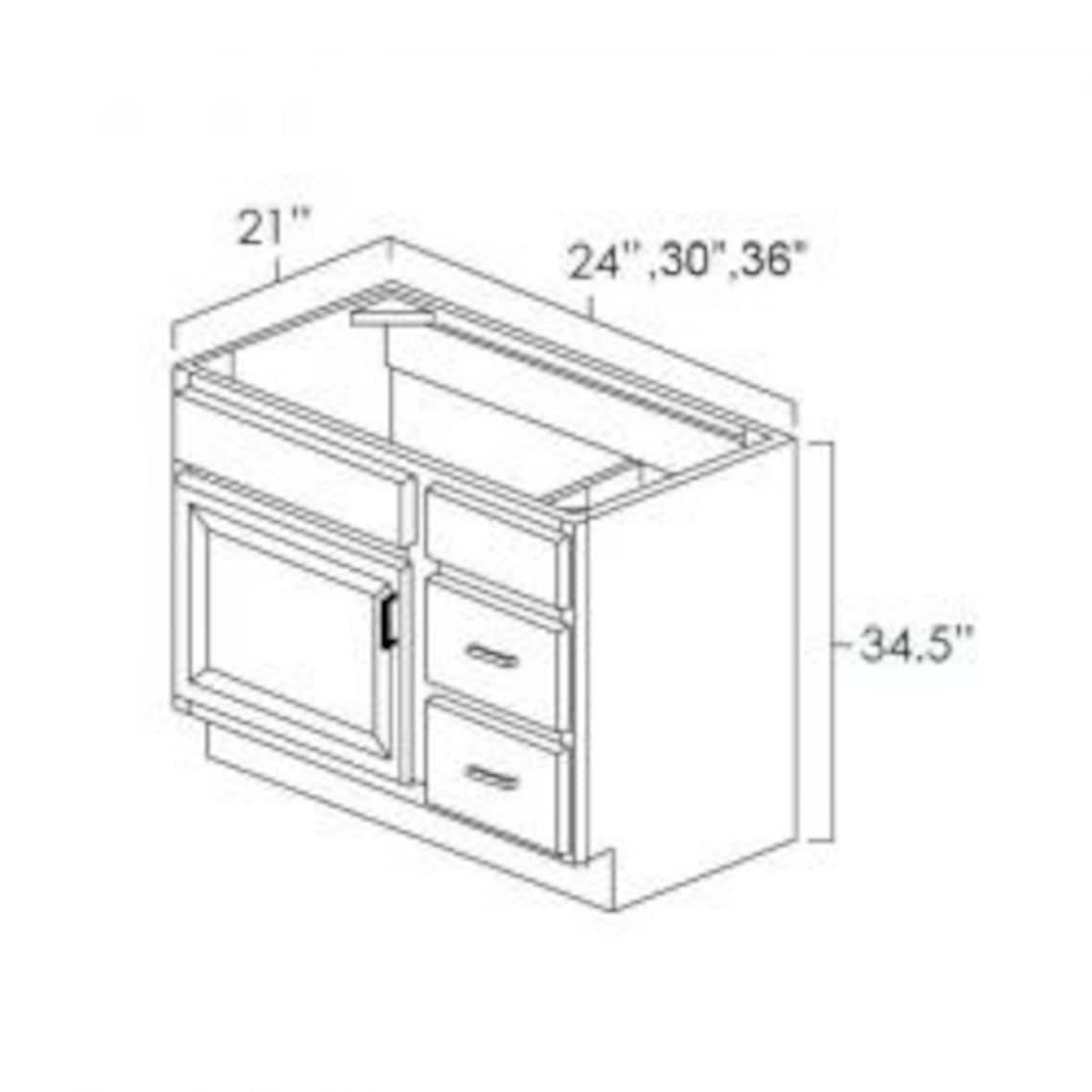Bathroom Vanity 30 Inch Rustic Wood Vanity Hickory Bathroom - Etsy