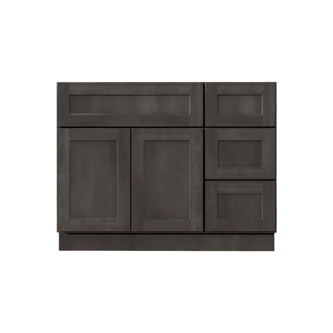 Bathroom Vanity 36 Inch, Gray Stained Shaker Vanity, Single Sink Vanity