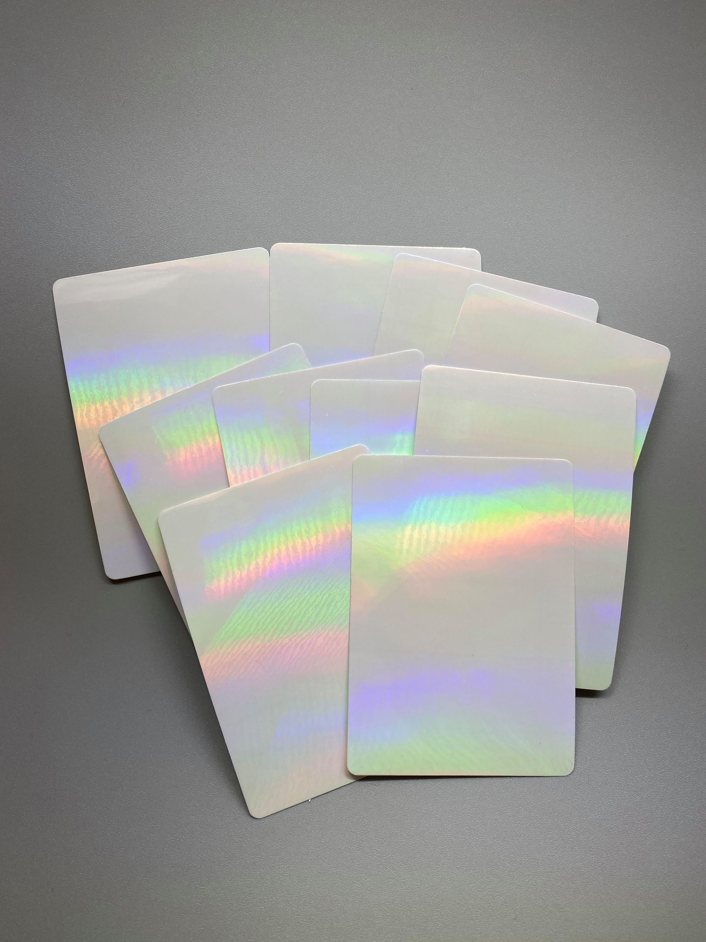 Trading Card Cut Holographic Self Adhesive 2.5in x3.5in Trading Card Cut Holographic Self Adhesive 2.5in x3.5in