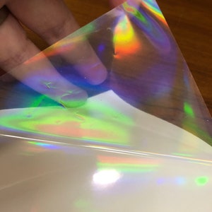 Plain Holographic Self Adhesive Sheet 10 Sheets