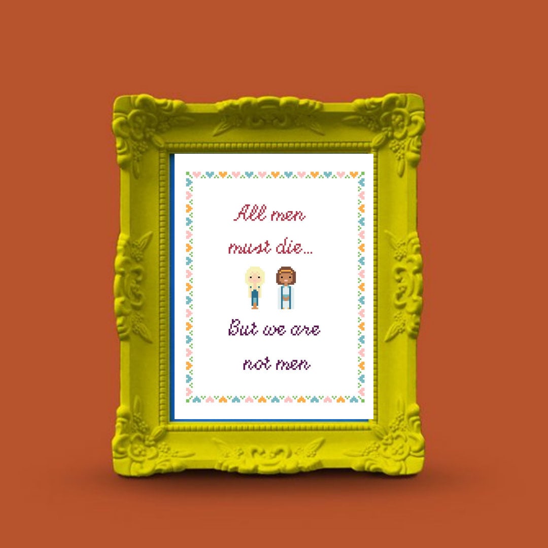 Valar Morghulis PATTERN ONLY Cross Stitch GOT Daenerys Missandei Game ...