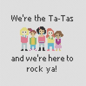 We&#39;re The Ta-Tas! *PATTERN ONLY* Bob&#39;s Burgers Cross Stitch Pattern Quote
