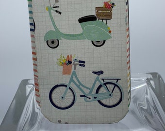 Affirmation Box with 21 Affirmation Cards, Bicycles