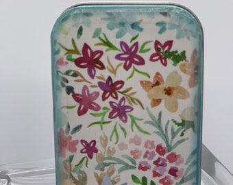 Affirmation Box with 21 Affirmation Cards, Flowers Meadow