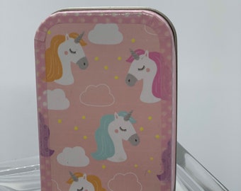 Affirmation Box with 21 Affirmation Cards, Unicorn whimsy