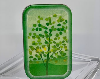 Affirmation Box with 21 Affirmation Cards, Tree