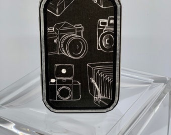 Affirmation Box with 21 Affirmation Cards, Camera
