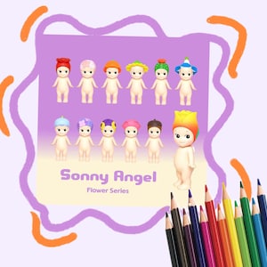 Sonny Angel, Malvorlage, Poster, Kawaii, digitaler Download PDF
