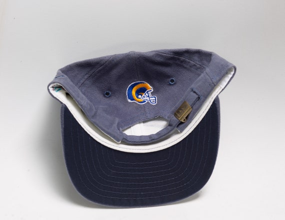 NFL St Louis Rams Navy Blue White Hat Cap Adjustable Game Day