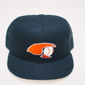 Hickory Crawdads MiLB Fitted New Era 5950 new vintage USA 7 1/4 wool NWOT