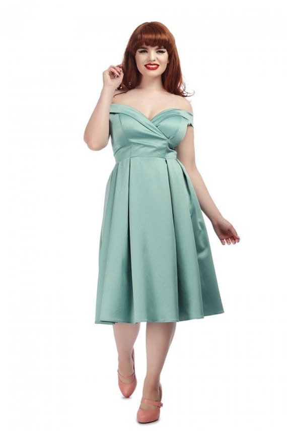 Collectif Mainline Emery Swing Dress Vintage Styl… - image 1