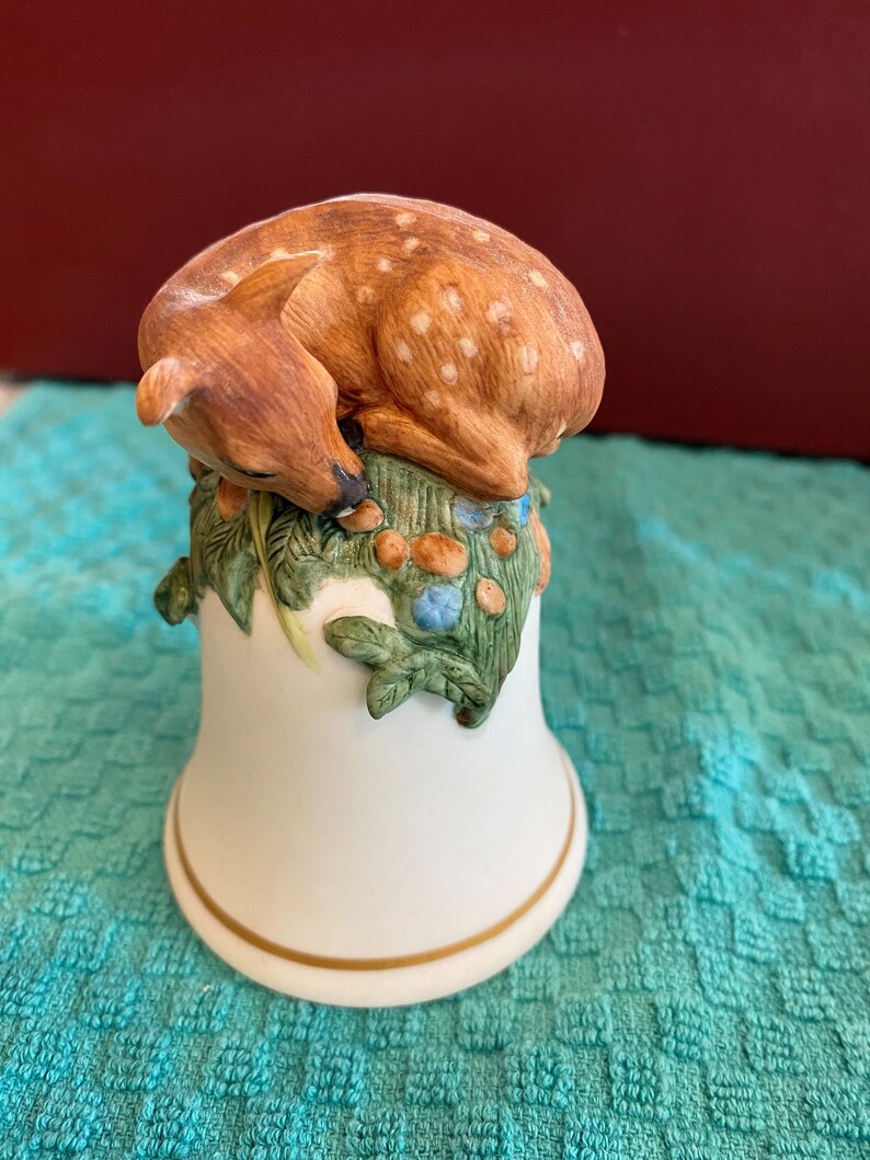 Franklin Mint Bells Animal Bells Collectible Bells Forest Etsy