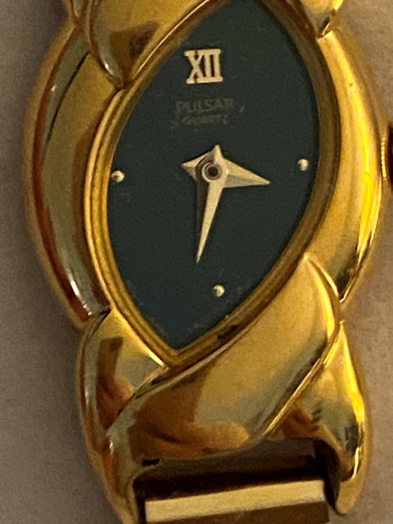 Vintage Pulsar Watch Ladies Gold Silver, Pulsar W… - image 3