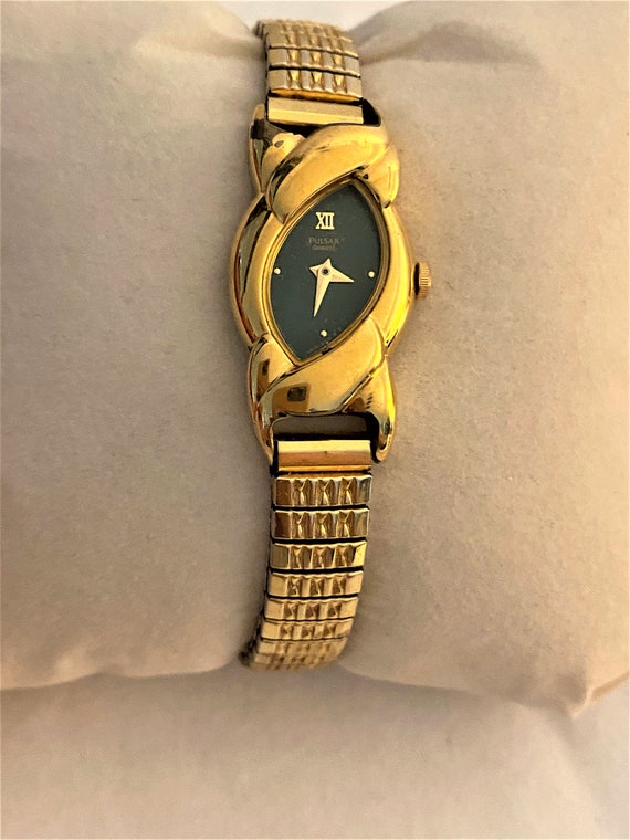 Vintage Pulsar Watch Ladies Gold Silver, Pulsar W… - image 8