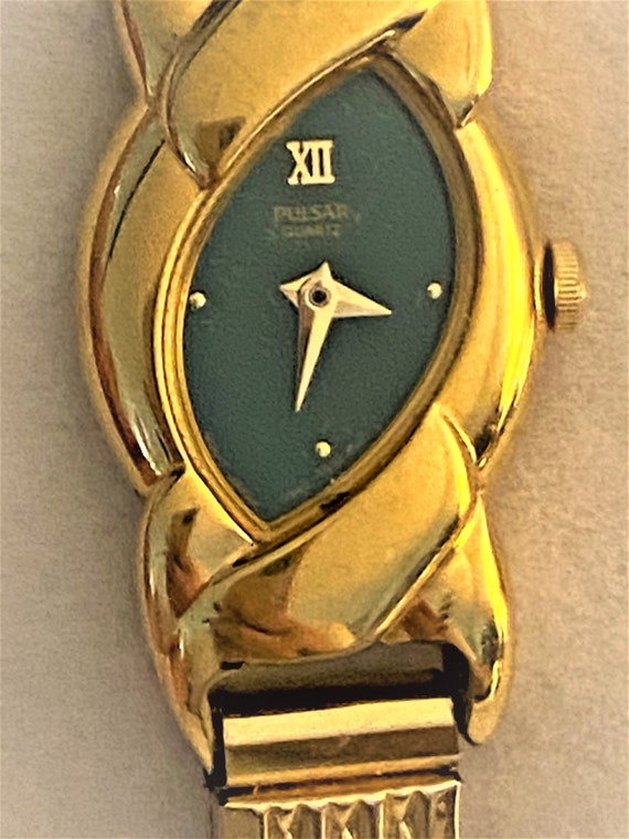 Vintage Pulsar Watch Ladies Gold Silver, Pulsar W… - image 4