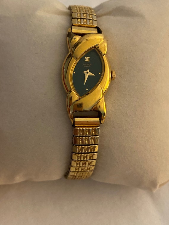 Vintage Pulsar Watch Ladies Gold Silver, Pulsar W… - image 6