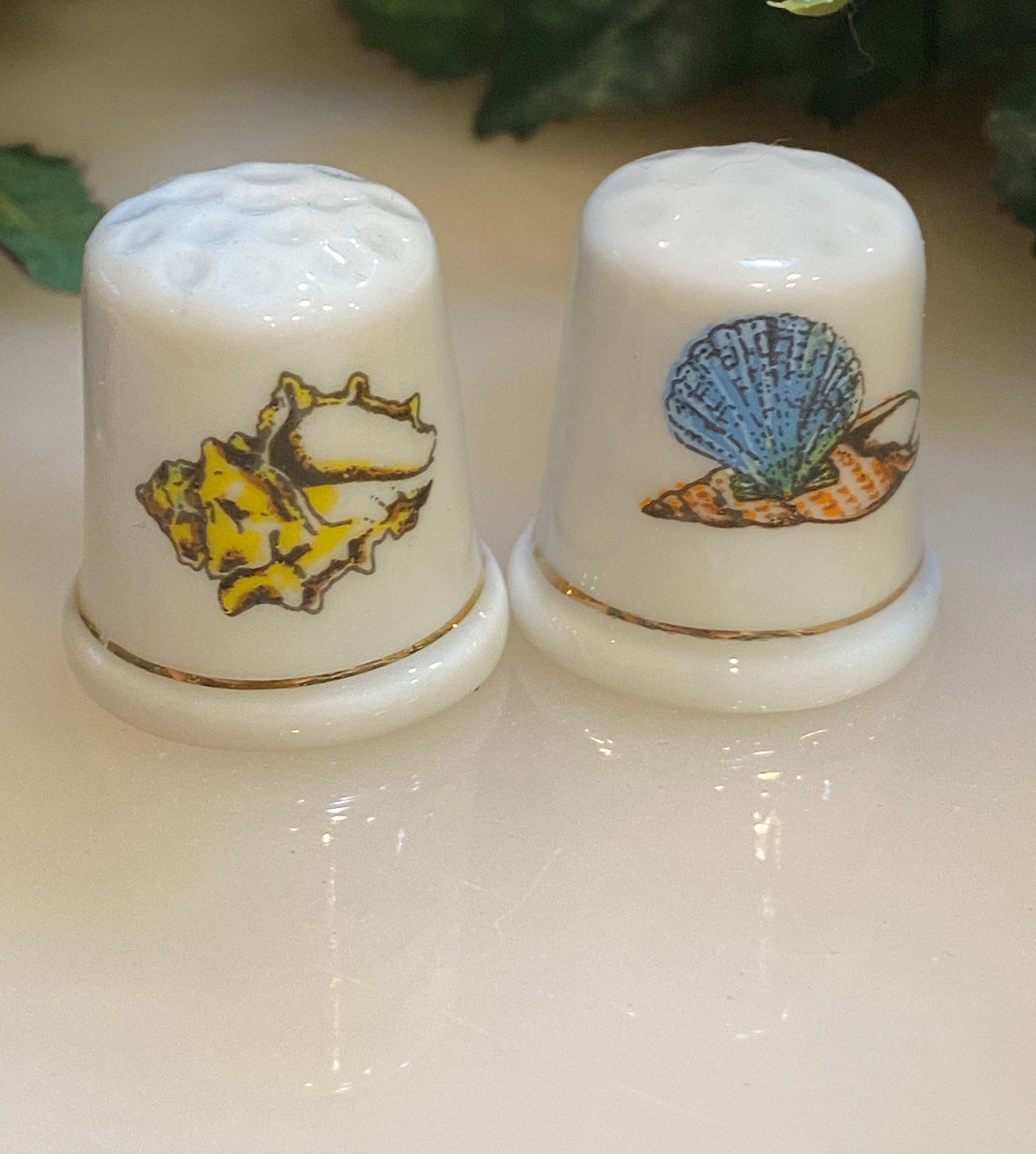 Collectible Thimbles Porcelain Thimble Collector Vintage Etsy