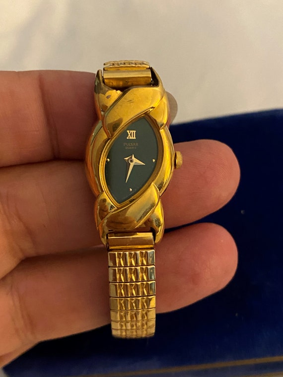 Vintage Pulsar Watch Ladies Gold Silver, Pulsar W… - image 1