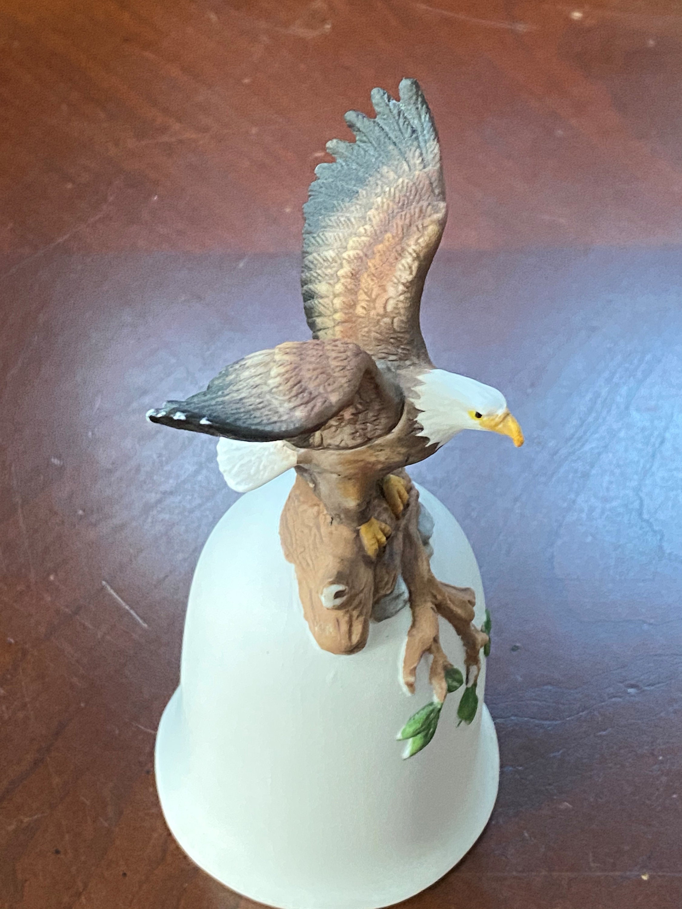 Ceramic Eagle Bell, Bald Eagle Bell, USA Collectible Figurine Statue