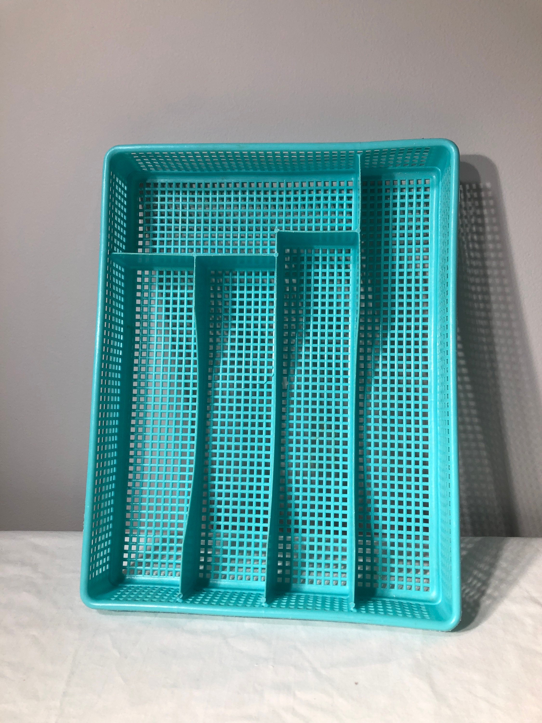 Mesh Plastic utensil tray silverware tray red color tray Etsy