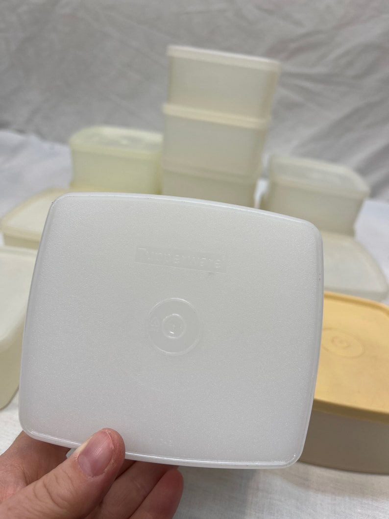 Vintage Tupperware Clear Pint Freezer Containers, Retro Tupperware, Etsy