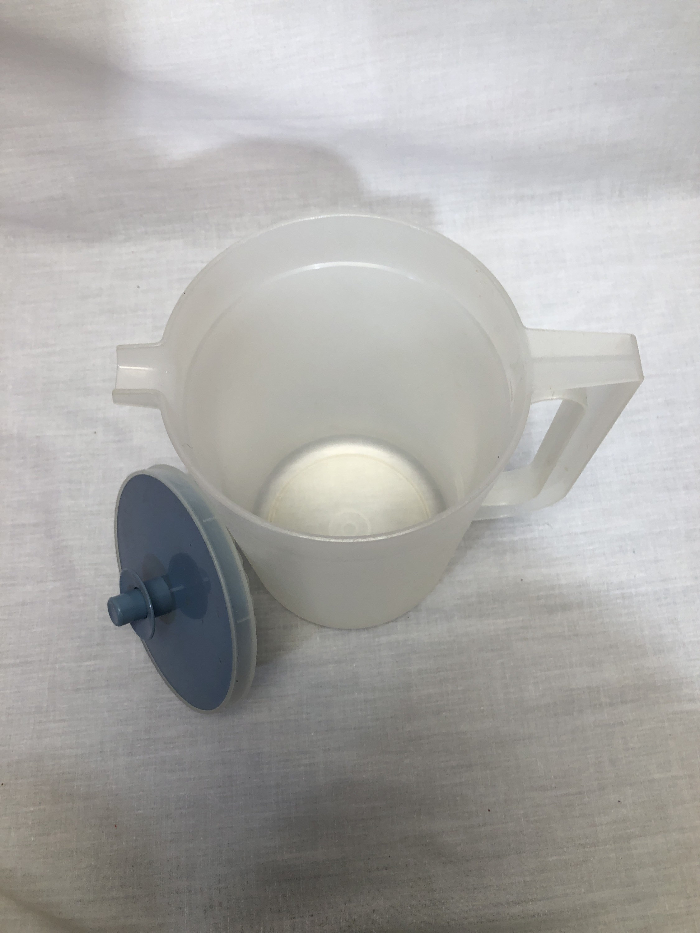 Vintage yellow Tupperware 1 gallon pitcher jug clear Etsy