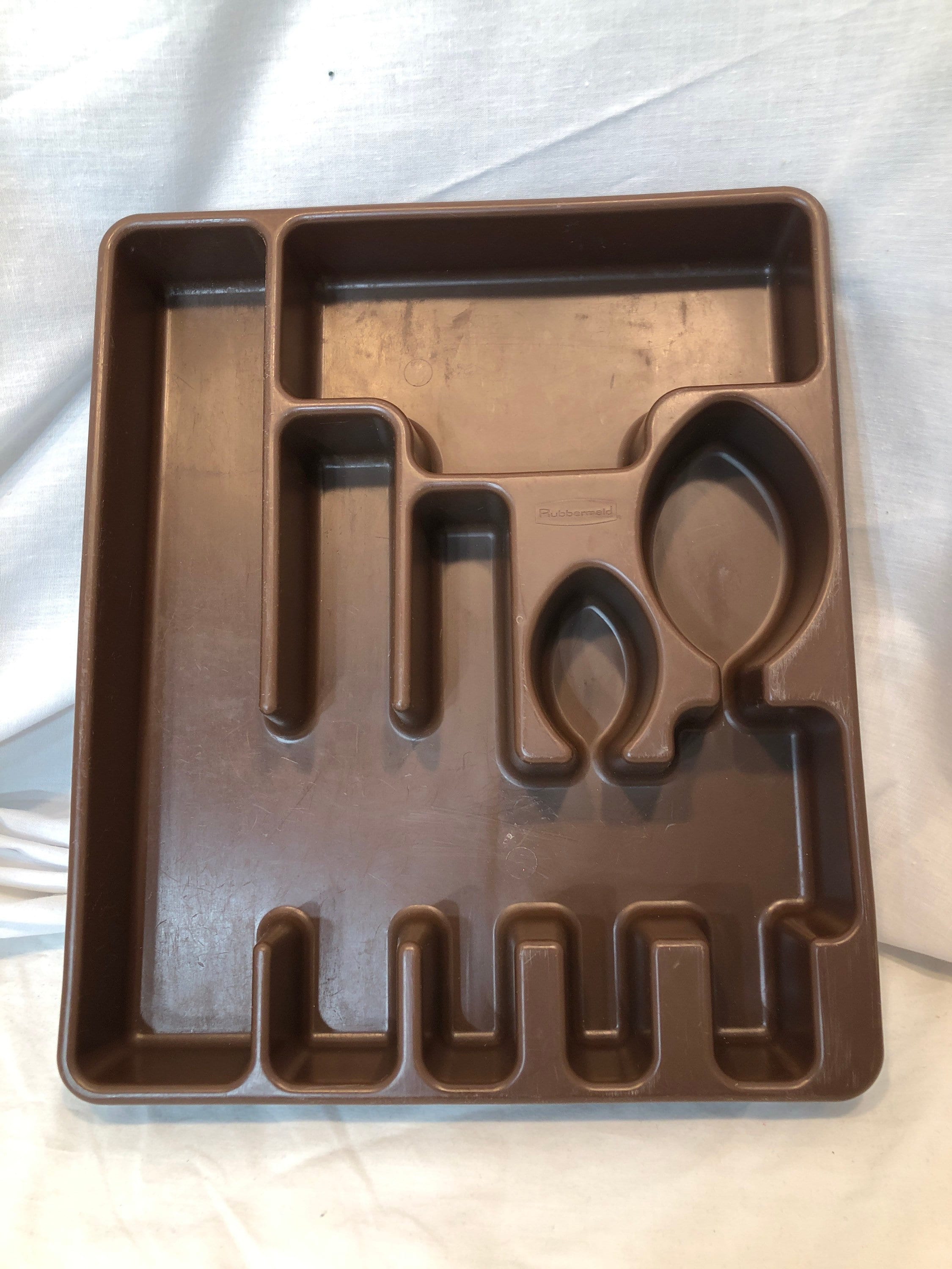 Rubbermaid utensil tray silverware tray cutlery tray brown Etsy