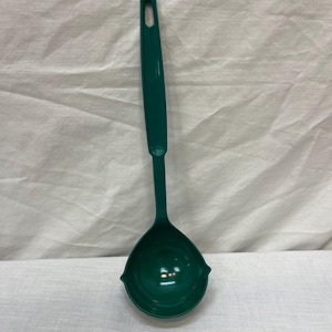Vintage Ekco ladle, green , retro spoon, serving spoon, serving ware, cooking utensil